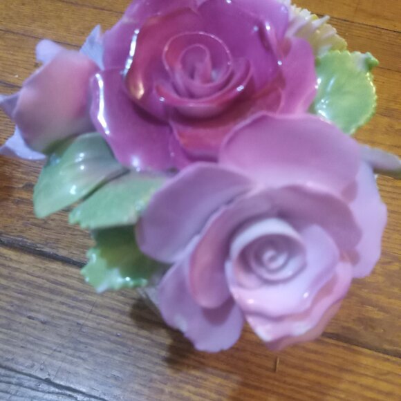 Antique fine Bone China BOUQUET 💐 POTTERY SCULPTURE! ENGLISH - Picture 4 of 14